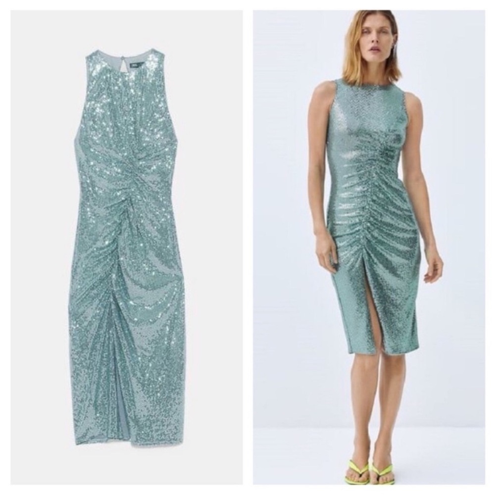 Zara Sequin Midi Dress